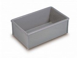 Stacking crates and trays with lids