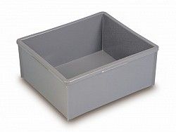 Stacking crates and trays with lids